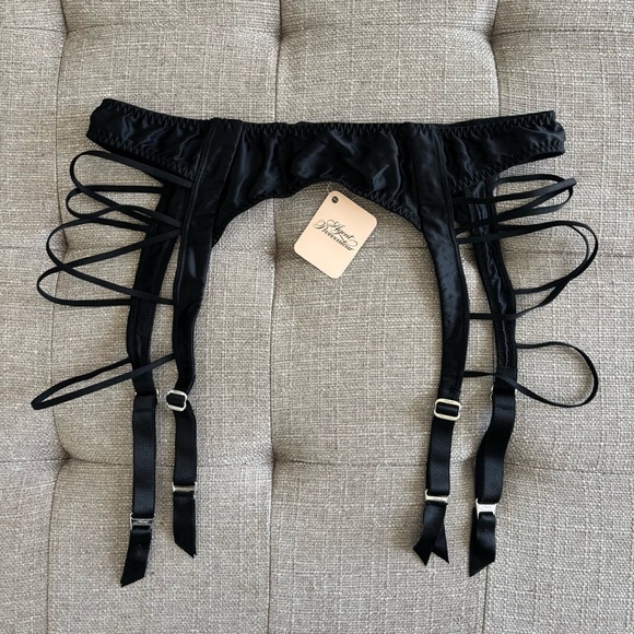 NWT! Agent Provocateur Garter Belt Suspenders Zsi Zsi Black Size 4 (L) - Picture 5 of 9